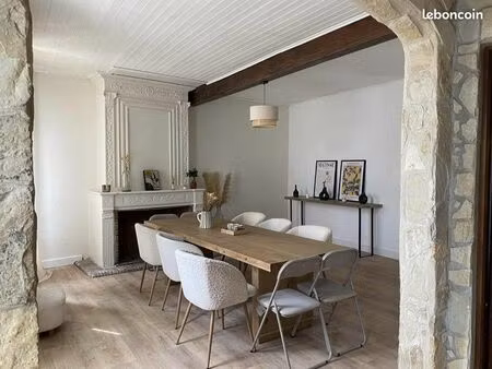 grande maison en pierre rénovée 150 m²