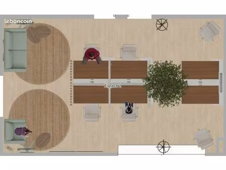 bureau dans espace coworking à mourenx