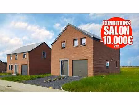 maison récente 4 façades – 3 chambres  peb a  terrain sud-o