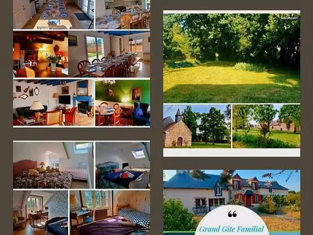 deux belles maisons indépendantes rénovées ( 120m2 + 130m2 ) avec jardins de 1000m2 + parc