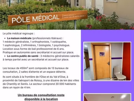 bureau de consultation à louer