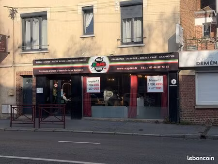 pizzeria clé en main – centre-ville de beauvais – excellent emplacement 29000 euros