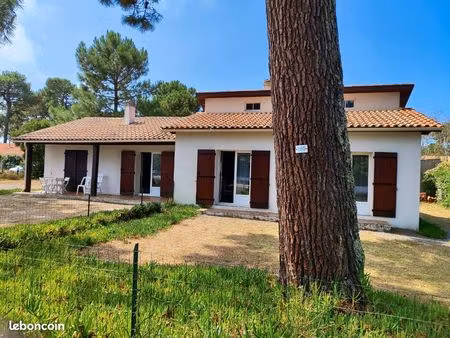 villa comprenant 2 t3 dans quartier calme et boise biscarrosse plage
