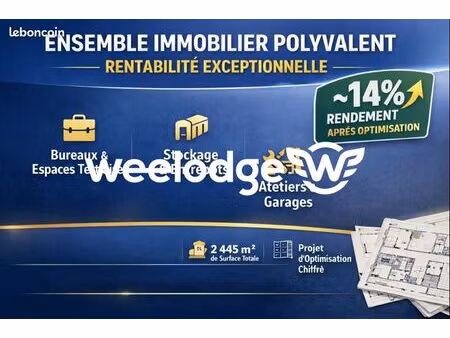 immeuble 2 445 m² garancieres
