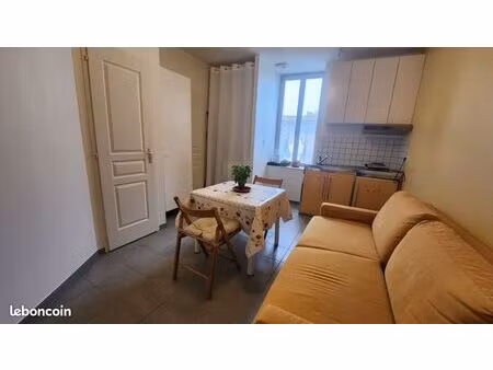 location studio meublé 17m2