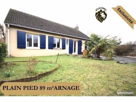 plain pied arnage 88 m² + garage