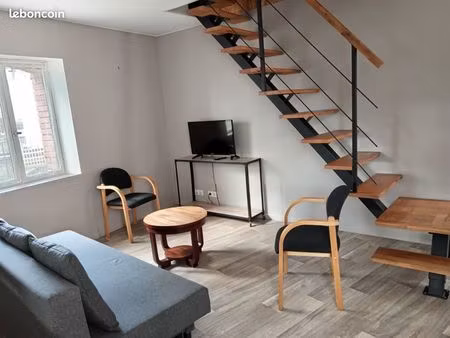 appartement meublé - 3 pièces - duplex 80 m²