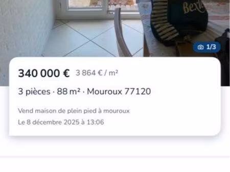 vend maison à mouroux