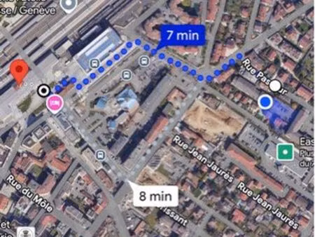 plage de parking gare ceva 5min