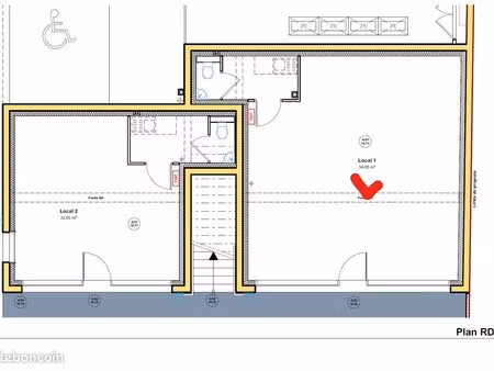 à vendre – local commercial / bureaux neuf – 55 m² – emplacement stratégique