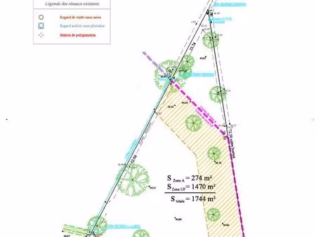 terrain constructible 1 744 m² – libre de constructeur – chemin de la girotte