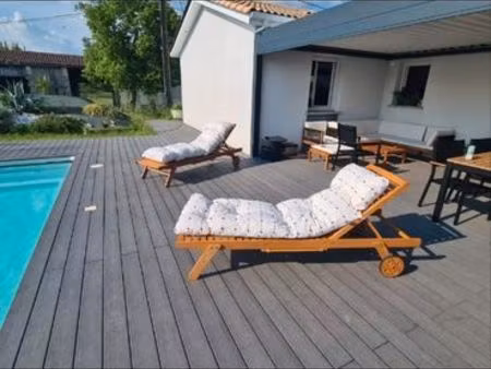 maison 4 chambre 108m² avec piscine 35 minutes de bordeaux