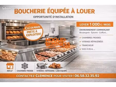 boucherie  local commercial 90 m² maromme