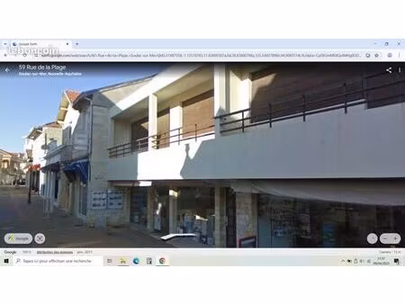 local commercial + appartement rue de la plage à soulac sur mer