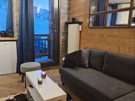appartement 31m2 joker cœur de val thorens vue montagnes avec balcon