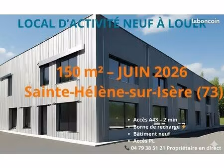 local d’activité neuf 150 m² – zone industrielle – a43 – savoie