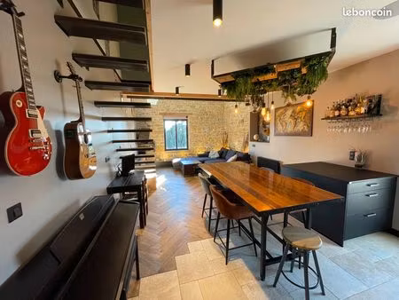 appartement de caractère - esprit loft - secteur de l'indiennerie - saint-cyr au mont d'or