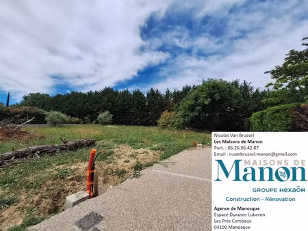 vente terrain 789 m² à pierrevert (04860)  163 000 €