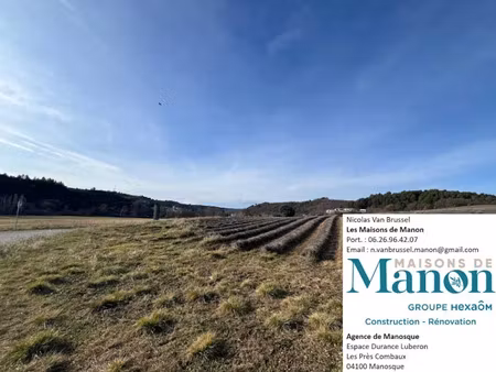 vente terrain 662 m² à roumoules (04500)  94 000 €