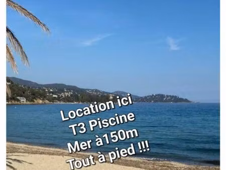 t3 tout à pied plage lavandou