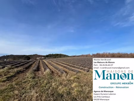 vente terrain 778 m² à roumoules (04500)  115 000 €