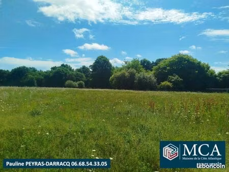 terrain 1 200 m² saint sever