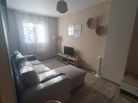 t3 meublé – 2 chambres – rdc – cabestany centre