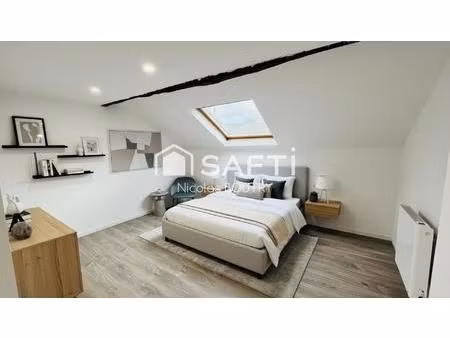 maison 3 chambres avec cour et garage à bohain