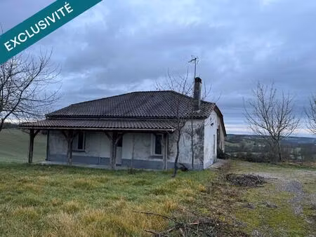 petite maison en campagne avec grand garage attenant