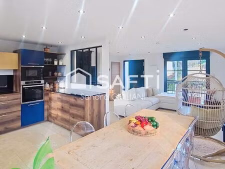 maison individuelle de plain-pied élevée sur sous-sol entièrement rénovée !