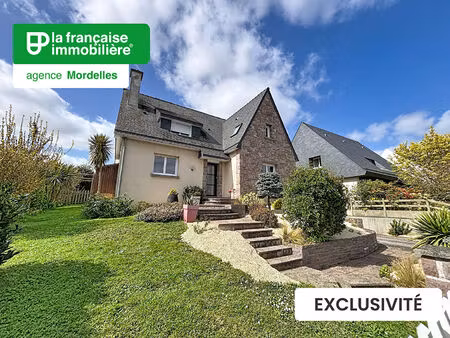 a vendre - maison 218m²- 6 chambres mordelles centre - sous-sol complet - terrasse sud- ou