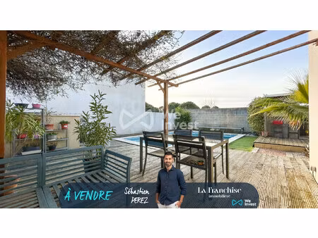villa t4 avec piscine au calme - saint aunes