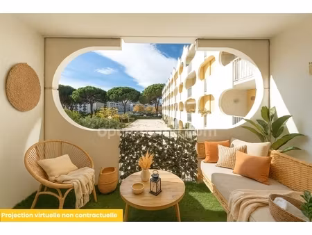 la grande-motte (34280) – appartement 3 chambres – centre-ville – traversant – terrasse – 