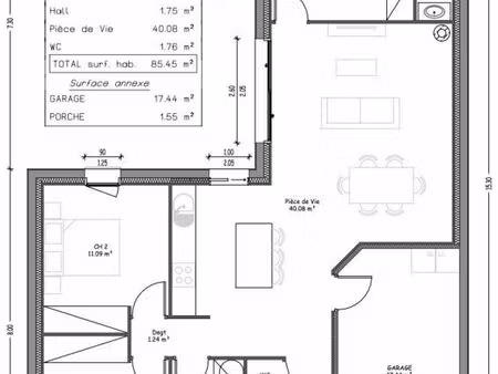 maison 5 pièces 85 m²