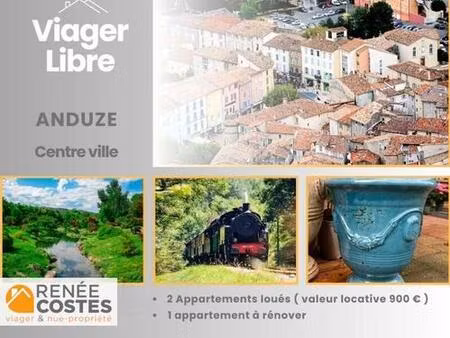 viager libre - f68 ans - anduze (30140)