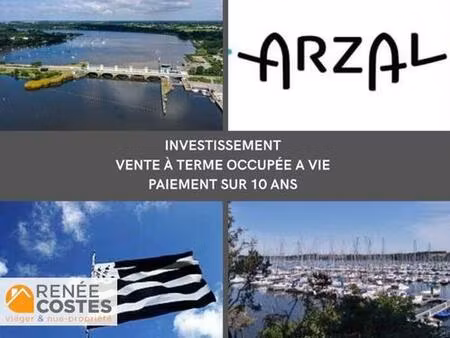 vente à terme occupée sur 120 mois - arzal (56190)