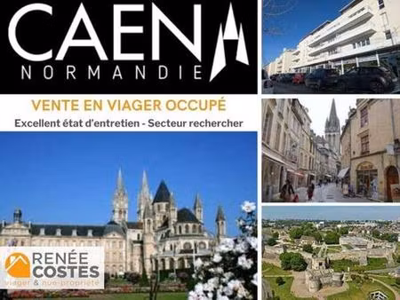 viager occupé - f71-h74 ans - caen (14000)