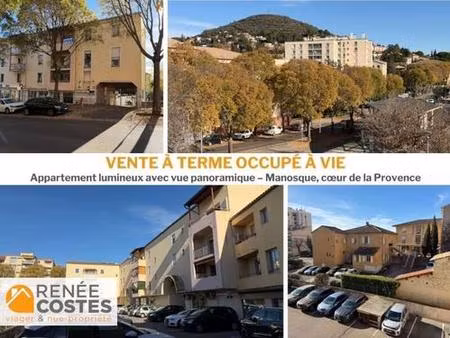 vente à terme occupée sur 120 mois - manosque (04100)