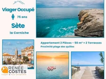 viager occupé - f75 ans - sete (34200)