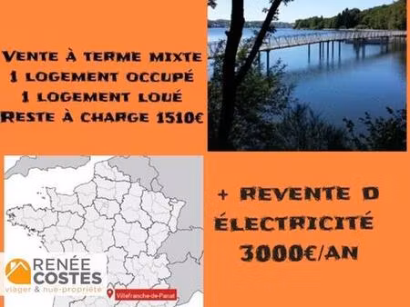 vente à terme occupée sur 96 mois - villefranche de panat (12430