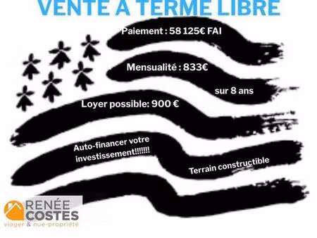 vente à terme libre sur 96 mois - redon (35600)