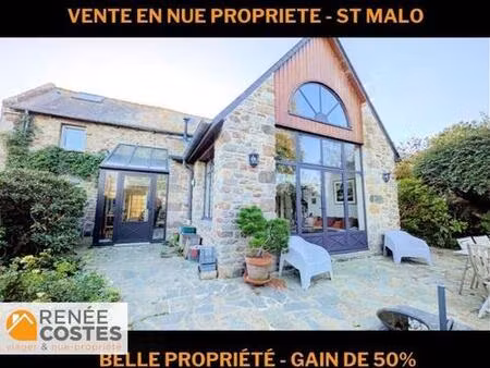 vente en nue propriété - f74-h74 ans - st malo (35400)