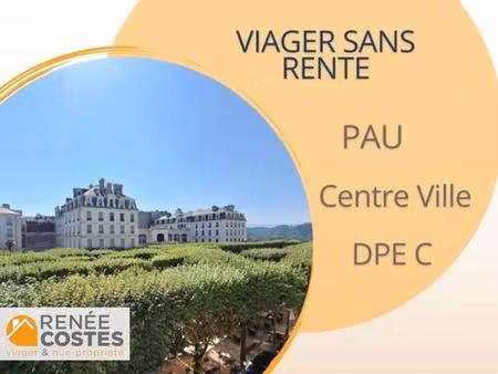 vente en nue propriété - f81-h90 ans - pau (64000)