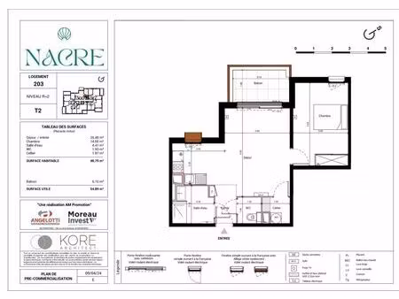 location appartement 2 pièces 48 m² à marseillan (34340)