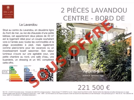 vente appartement le lavandou 83980 - - surface privée