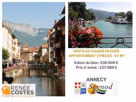 viager occupé - h78 ans - annecy (74000)