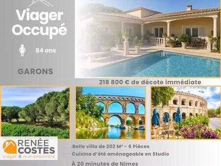 viager occupé - f84 ans - garons (30128)