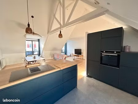 location annuelle – appartement t4 meublé 90 m² – bénodet – proche plages