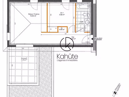 vente appartement 2 pièces 42 m² à champagne-au-mont-d'or (69410)  299 000 €