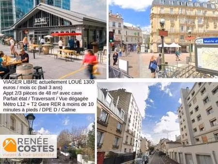 viager libre - f77 ans - issy les moulineaux (92130)